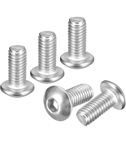 Tornillos Cabeza Botón M5 A2 Acero Inoxidable - Llave Allen, Rosca M5, Perfectos Para Proyectos DIY