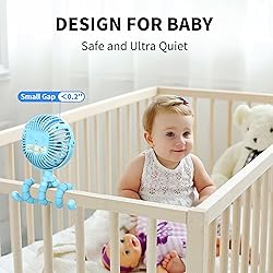AMACOOL Battery Operated Stroller Fan Flexible