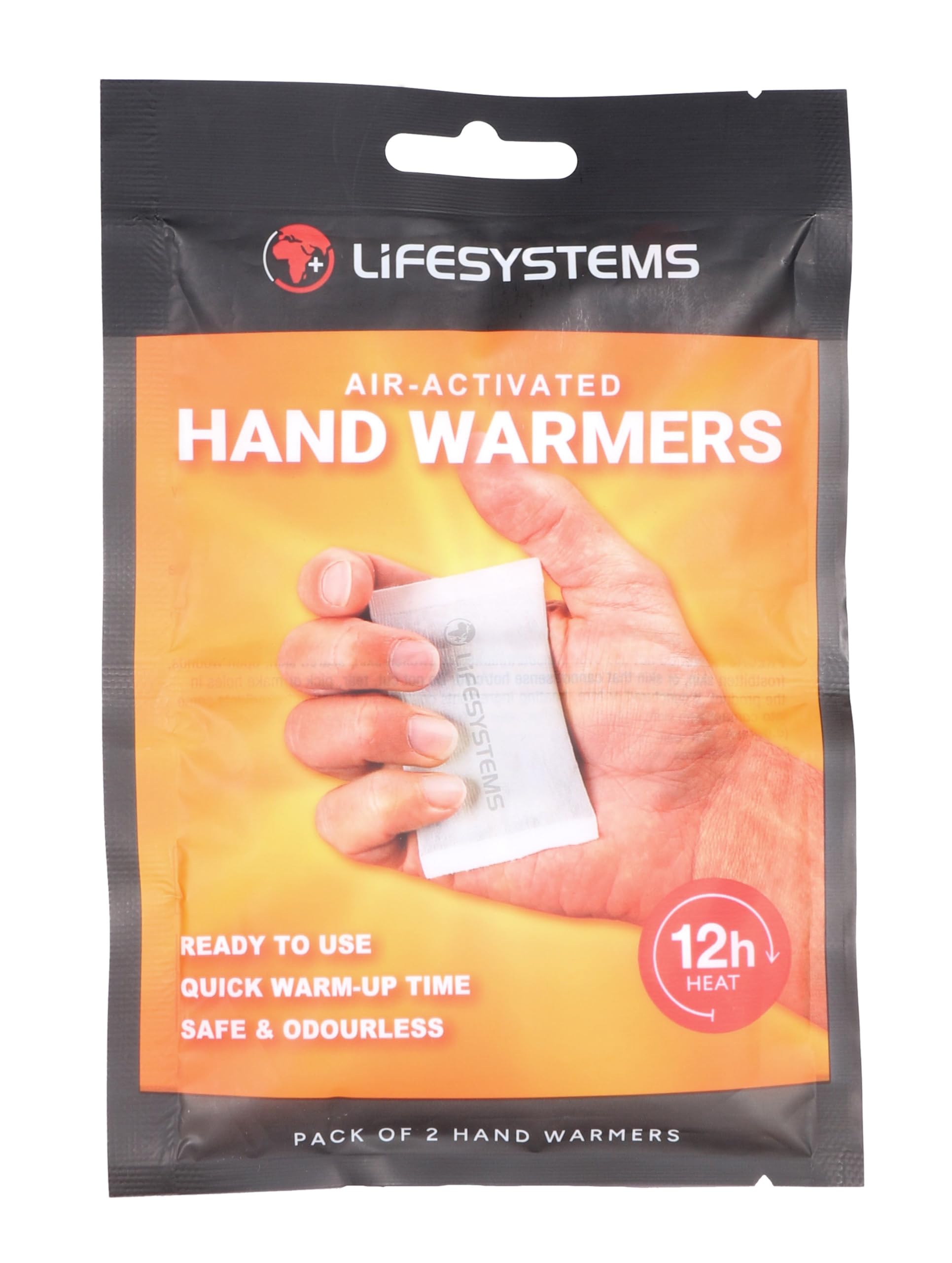 Lifesystems Air Activated Hand Warmers, Up To 12 Hours of Heat - Pack of 6 Pairs