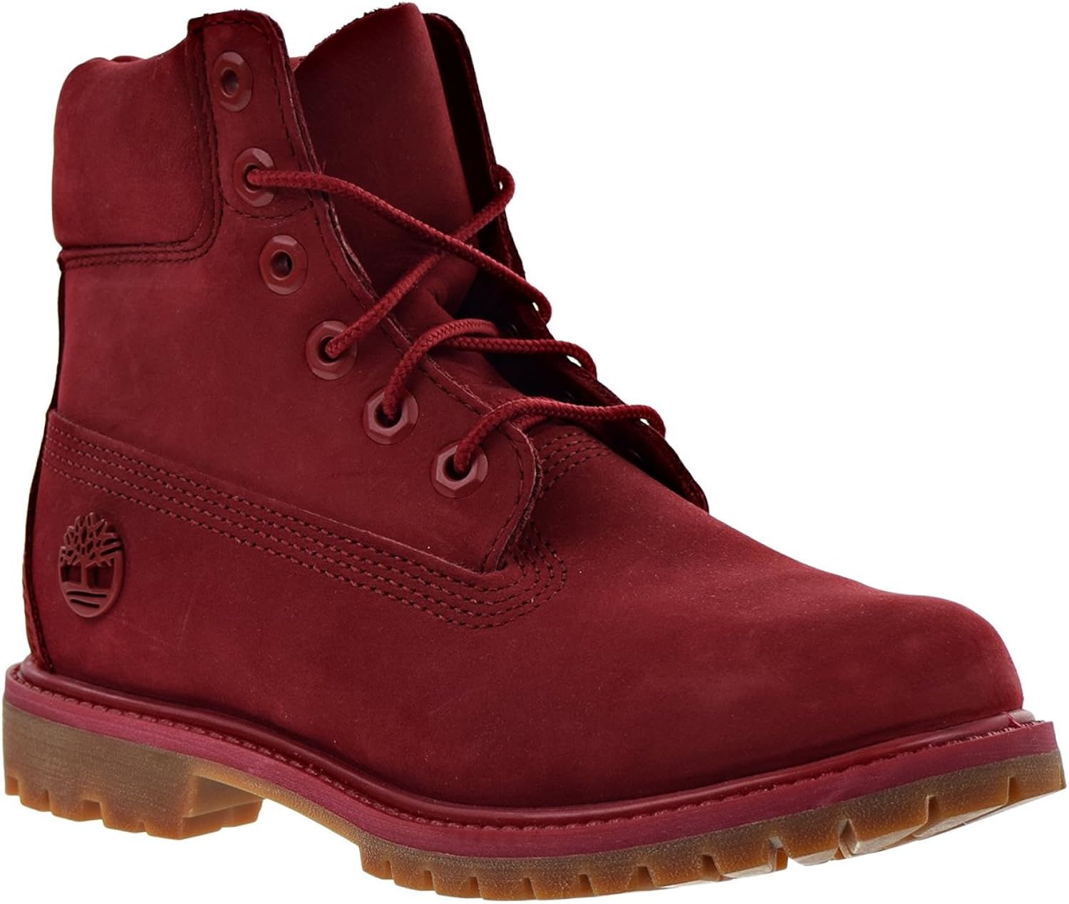 red womens timberland boots