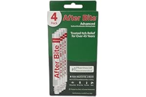 After Bite Advanced Formula - Itch Relief with Sodium Bicarbonate - Ideal for Mosquito & Fire Ant Bites, Bees & More - Portable Pen Applicator - 0.5 oz (4 Pack)
