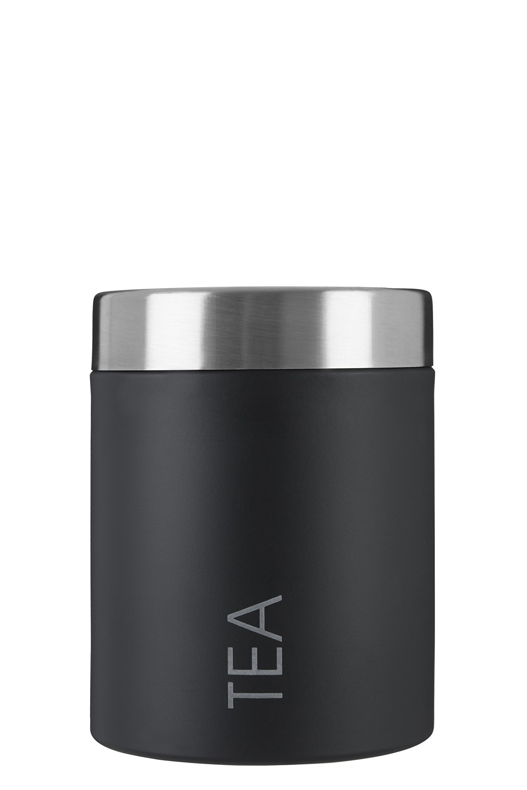 Premier Housewares 508675 Tea Canister - Black H13 x W10 x D10cm