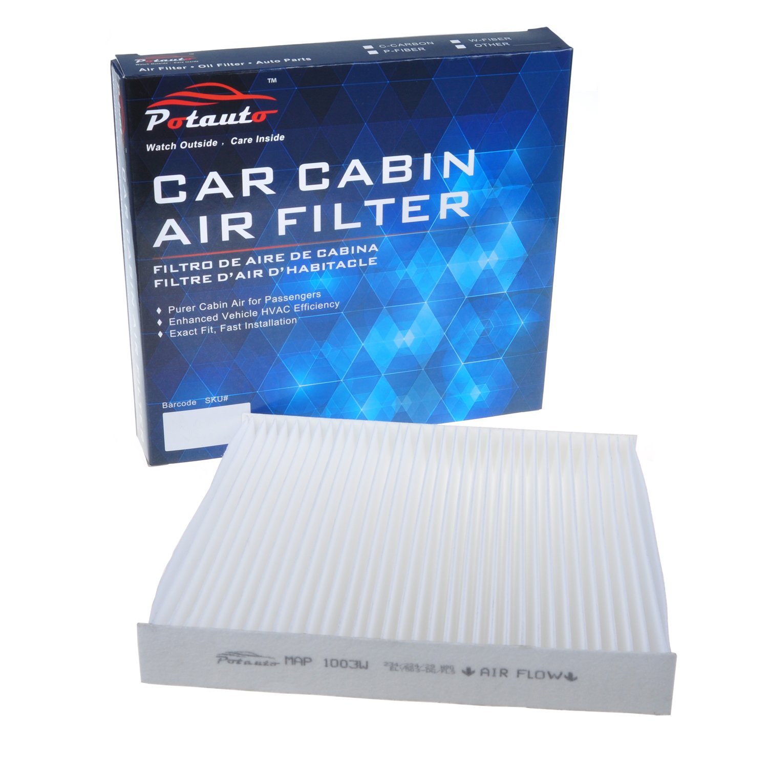 Amazon.com: POTAUTO MAP 1003W Cabin Air Filter Replacement compatible with  ACURA, CSX