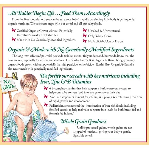 Earth's Best Organic Whole Grain Rice Cereal, Ounce in Kuwait - Main Image