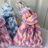 TSLBW Knitting Wool Yarn 4 x 100g Multi-Colored Soft Chunky Yarn view 5