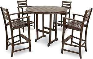 trex outdoor furniture monterey bay 5 piece bar set
