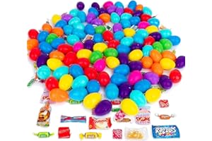 Walla! Candy Filled Plastic Easter Eggs For Easter Egg Hunt - Prefilled Eggs Stuffed With Candy - Basket Stuffers Easter Eggs With Candy For Egg Hunt - 100 Pack