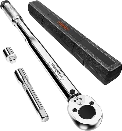 VonHaus Torque Wrench 1/2 Drive 30-210Nm 470mm Long Reach Case