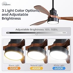 Sofucor 48 Inch Ceiling Fans with Lights, Smart