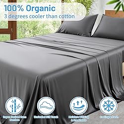 MEISHANG Bamboo Viscose Sheets Queen Size