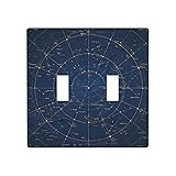 Moslion Star Map Constellation 2-Gang Toggle Wall