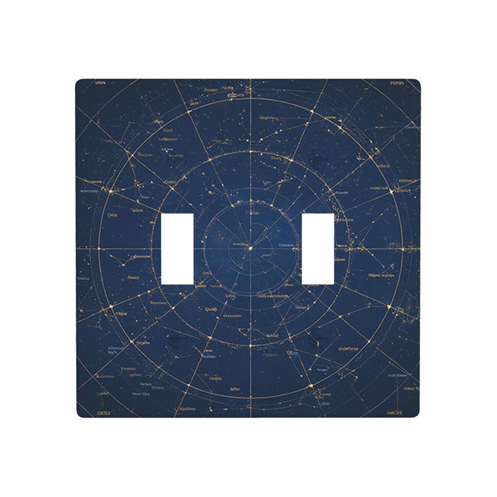 Moslion Star Map Constellation 2-Gang Toggle Wall