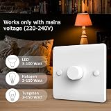 Ledvia Trailing Edge Dimmer Switch 1 Gang 1 Way/2 Way 3-100W view 2