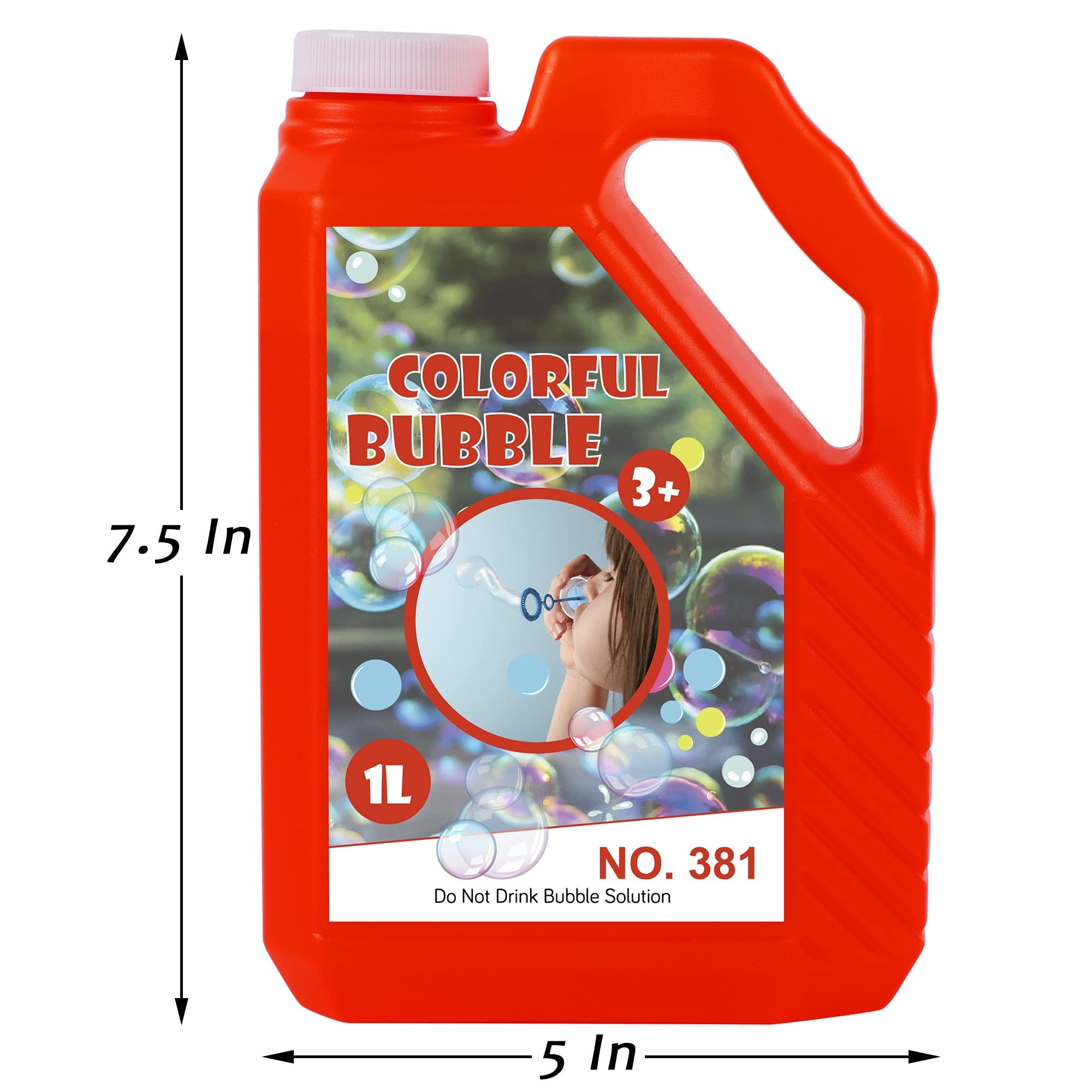 Bubble Concentrated Solution, 1 L/ 33.8 OZ Bubble Refill Solution for Kids Halloween Parties, Bubble Machine, Giant Bubble Wand, Bubble Blower Toys