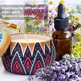YMing Scented Candles Gift Set 4 x 5.6 oz Soy Wax Aromatherapy Lavender Fig view 5