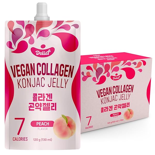 DELIEF VEGAN COLLAGEN KONJAC JELLY (PEACH FLAVOR) 120G...