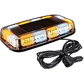 ASPL [Upgraded 5] 48LED Roof Top Strobe Lights, High Visibility Emergency Safety Warning LED Mini Strobe Light bar with Magne