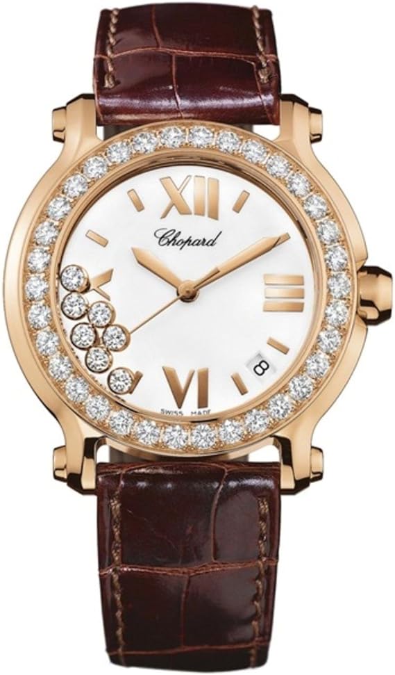 Chopard Happy Sport Round Rose Gold Women's Watch 277473-5001