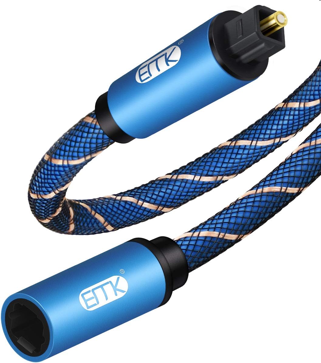 Optical Cable Extension, EMK 1M Optical Audio Cable Amazon.co.uk