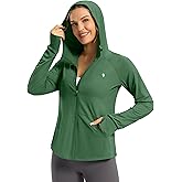 SANTINY Women's UPF 50+ UV Jacket Sun Protection Zip up Hoodie Lightweight Summer SPF Long Sleeve Shirts for Hiking Running