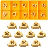 FUANA 10PCS 11ER A60 BP010 Carbide Inserts for Thread Turning Tool Boring Bar view 8