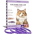 TriOak Calming Collar for Cats: Pheromone-Infused Behavior Support, Long-Lasting 30-Day Effect, Adjustable & Waterproof, 4-Pack (X Purple)