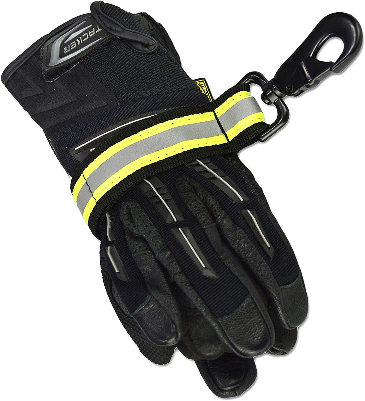 Wommty Heavy-Duty Reflective Firefighter Turnout Gear Glove Strap with Button