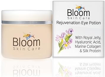 Amazon Com Bloom Skin Care Rejuvenating Eye Cream And Potion 5oz Hyaluronic Acid And Royal Jelly To Keep Skin Plump And Hydrated Anti Aging Wrinkle Moisturizer For Natural Firming Beauty For Women
