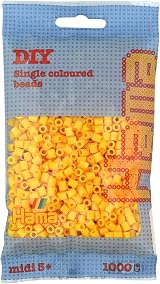 Hama 207-03 Beads Yellow 1000 Midi Beads Brand New Kids Craft