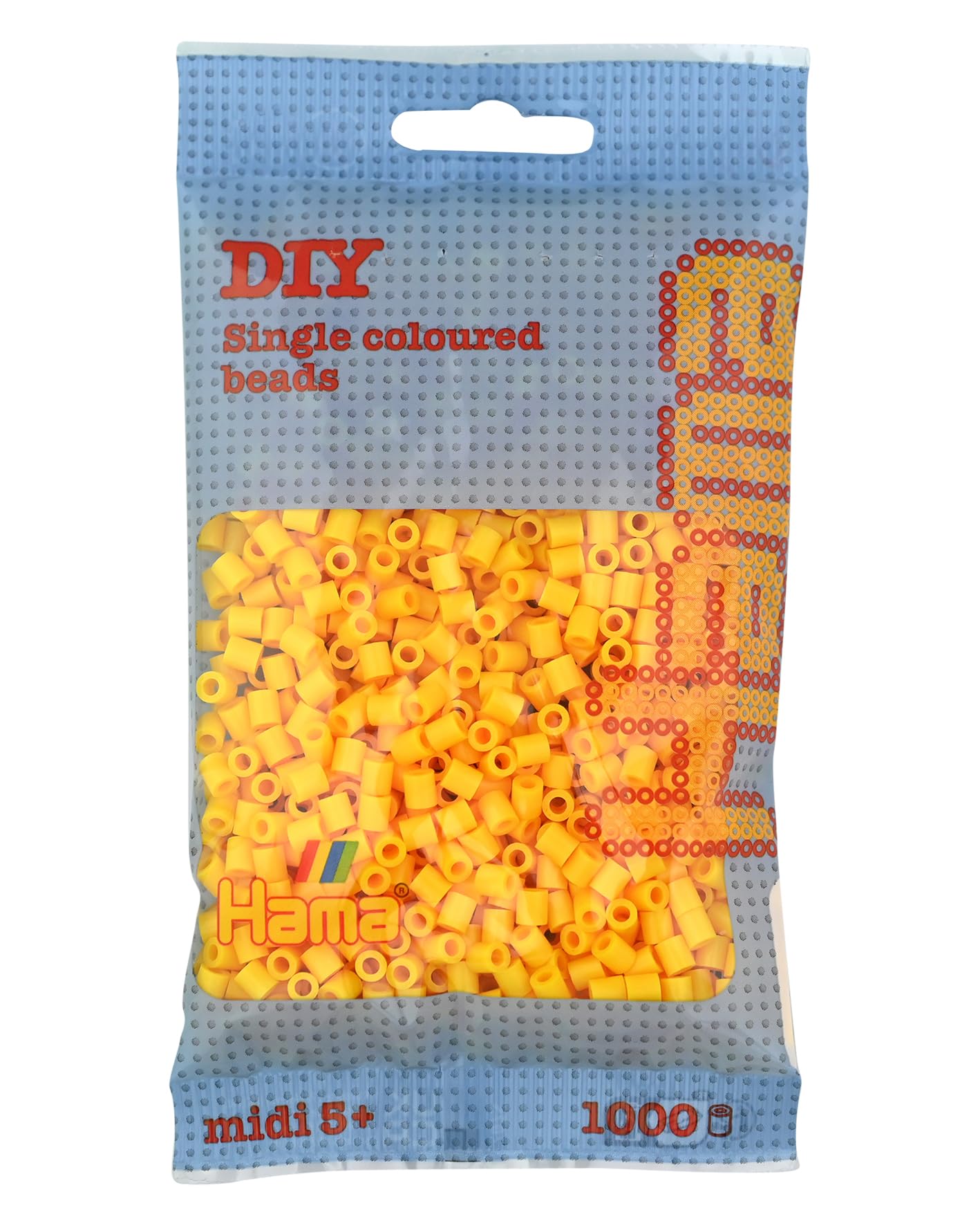 Hama 207-03 Beads - Yellow (1000 Midi Beads)