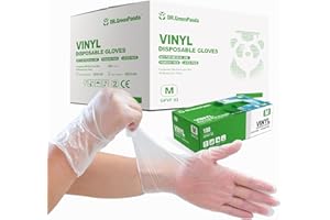 Dr.GreenPanda Clear Vinyl Gloves Food Safe for Food Service Prep Handling Use Cooking Cleaning Multipurpose Latex&Powder Free