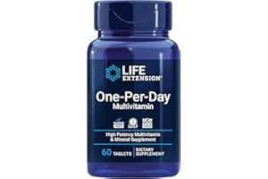 Life Extension One-Per-Day Multivitamin – Packed with Over 25 Vitamins, Minerals & Plant Extracts, Quercetin, 5-MTHF Folate & More – 1-Daily, Non-GMO, Gluten-Free – 60 Tablets
