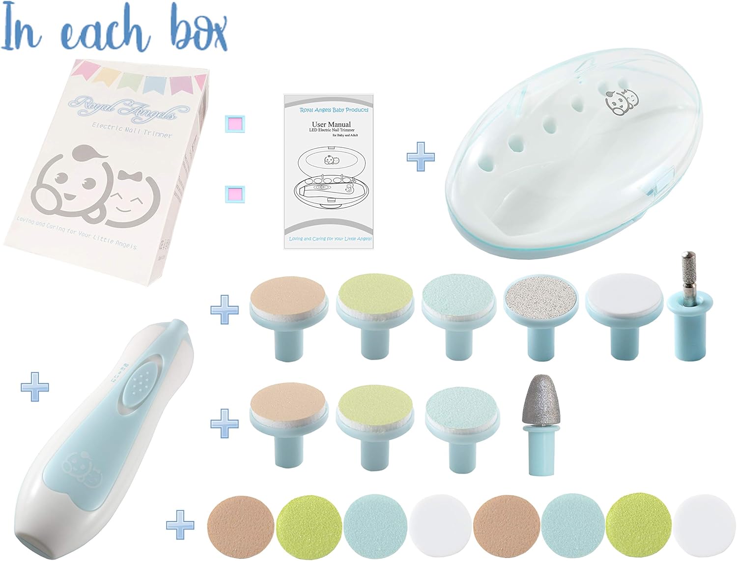 royal angels baby electric nail trimmer