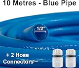 AP Supplies 10m Blue 1/2 Inch 3ply Food Grade Water Hose Connector Set Caravan view 2