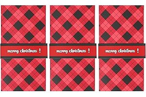 3pcs Xmas Gift Card Holder Book, Handmade Christmas Card Booklet for Money, Xmas DIY Surprise Cash Envelope Cards Sleeve Book