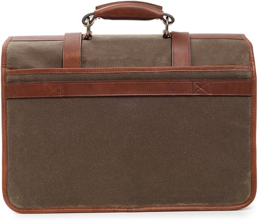 korchmar garfield waxed canvas laptop messenger