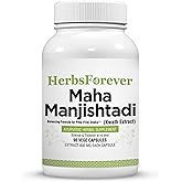 Herbsforever Manjishtadi Kwath Capsules | Ayurvedic Herbal Supplement for Skin Health & Detox | 90 Veg Capsules, 800 mg Each | Traditional Wellness Formula