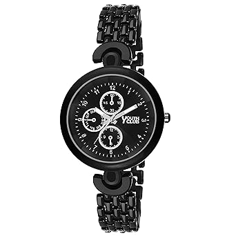 Youth Club Br-155blk New Multi-Functioning Type with Black Colour Watch - for Women