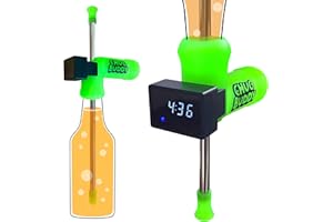 Chug Buddy Beer Snorkel with Timer, Beer Bong, Shotgun Tool, Drinking Accessories, Drinking Funnel Bottle Chugger, Speed Snor