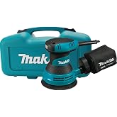 Makita BO5030K 5"" Random Orbit Sander, with Tool Case (Renewed), Teal