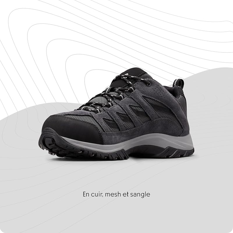 Crestwood Chaussures Basses De Randonnée Et Trekking Homme, Noir (Shark x Columbia Grey), 42 EU