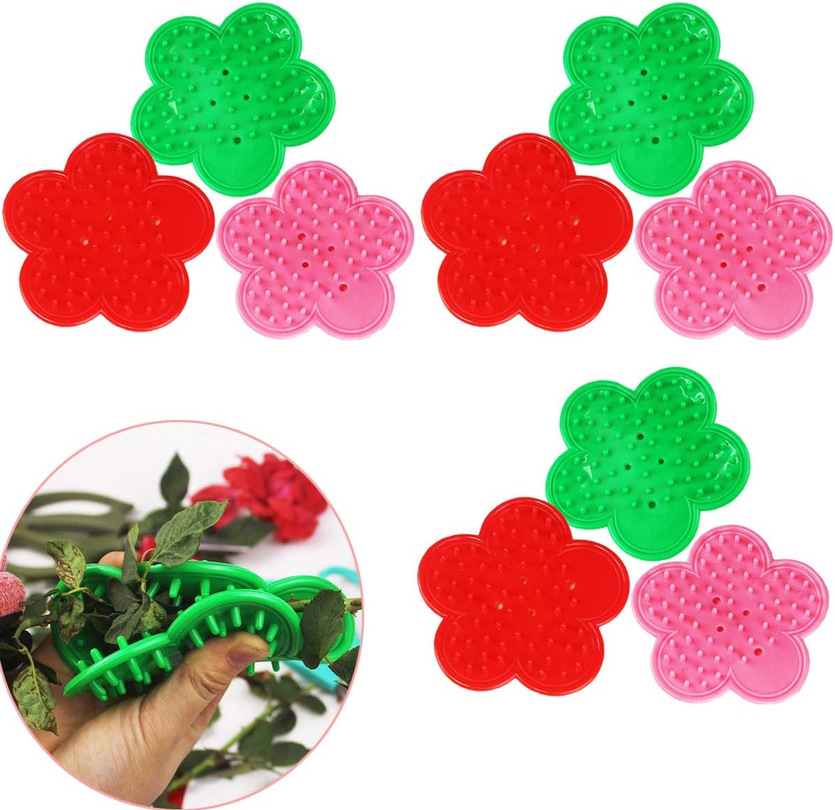 DonLeeving Luckycivia 9 Pack Rose Stripper Thorn Leaf Stripper Rose Stem Thorn and