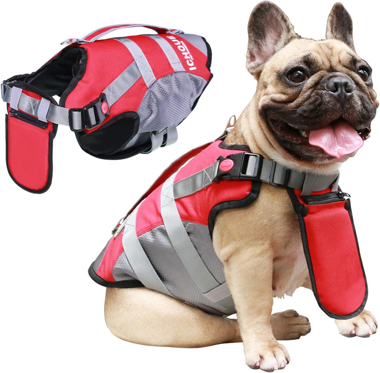 iChoue Dog Life Jackets Saver Swimming Vest