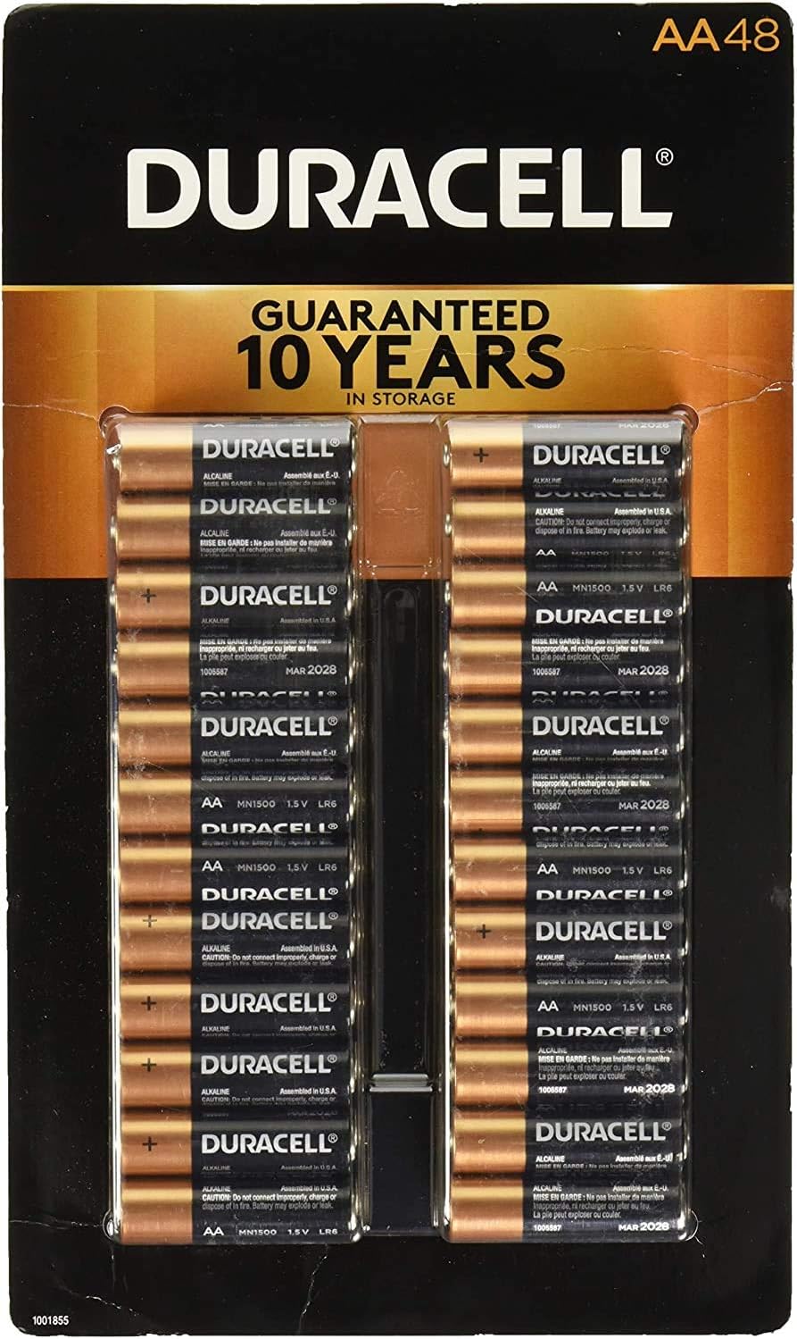 Duracell CopperTop Alkaline Batteries Variety Pack - 48 AA Batteries & 28 AAA Batteries Valuepack: Home Audio & Theater