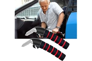 Vexellence Car Handle Assist for Elderly Car Door Handle, Mobility Car Assist Transfer Support Handle, Multifunction Automotive Grab Handles, Aids for Disabled and Elderly（2Pack, Red）