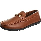 Josmo Boys Moccasin Driving Loafers - Casual Dress Penny Slip On Boat Shoes (Toddlers - Little Kids - Big Kids)