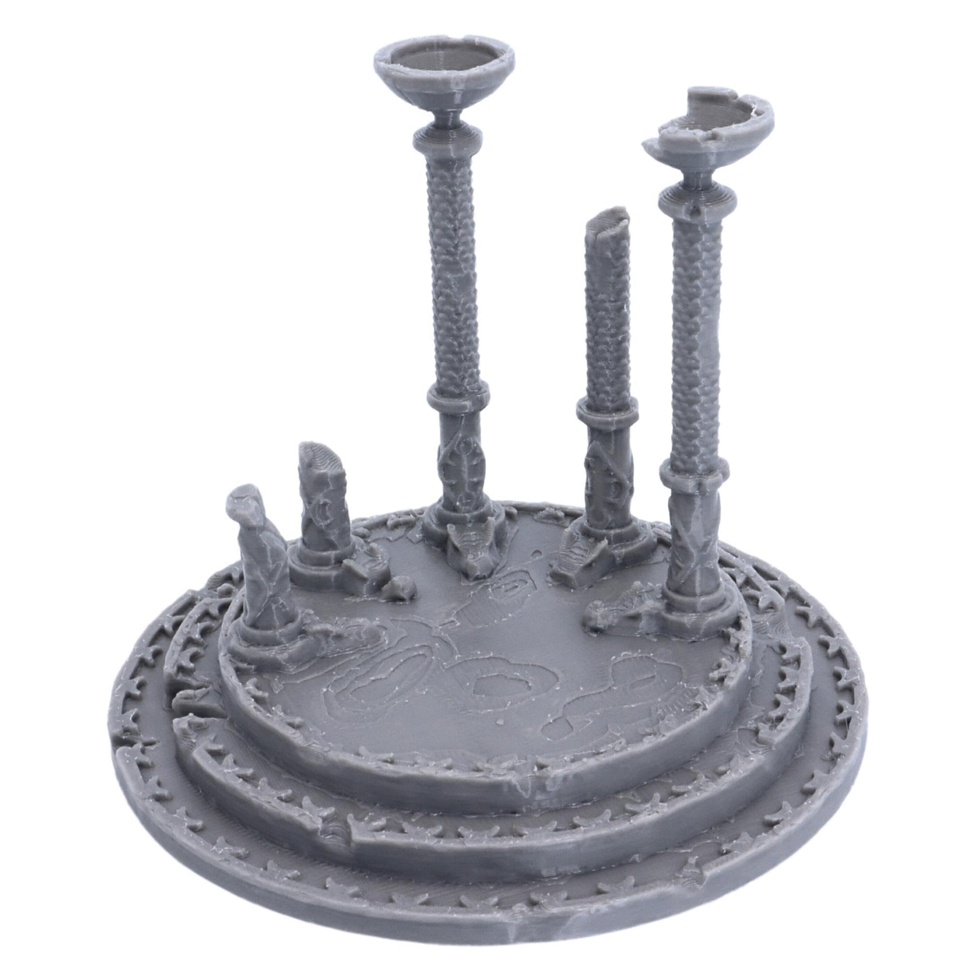 Forged Terrain 28mm Scatter Terrain Dragon Dais Printable Scenery for Fantasy Wargames Tabletop Gaming Ruins Model Diorama Props, Wargaming Basing Miniature