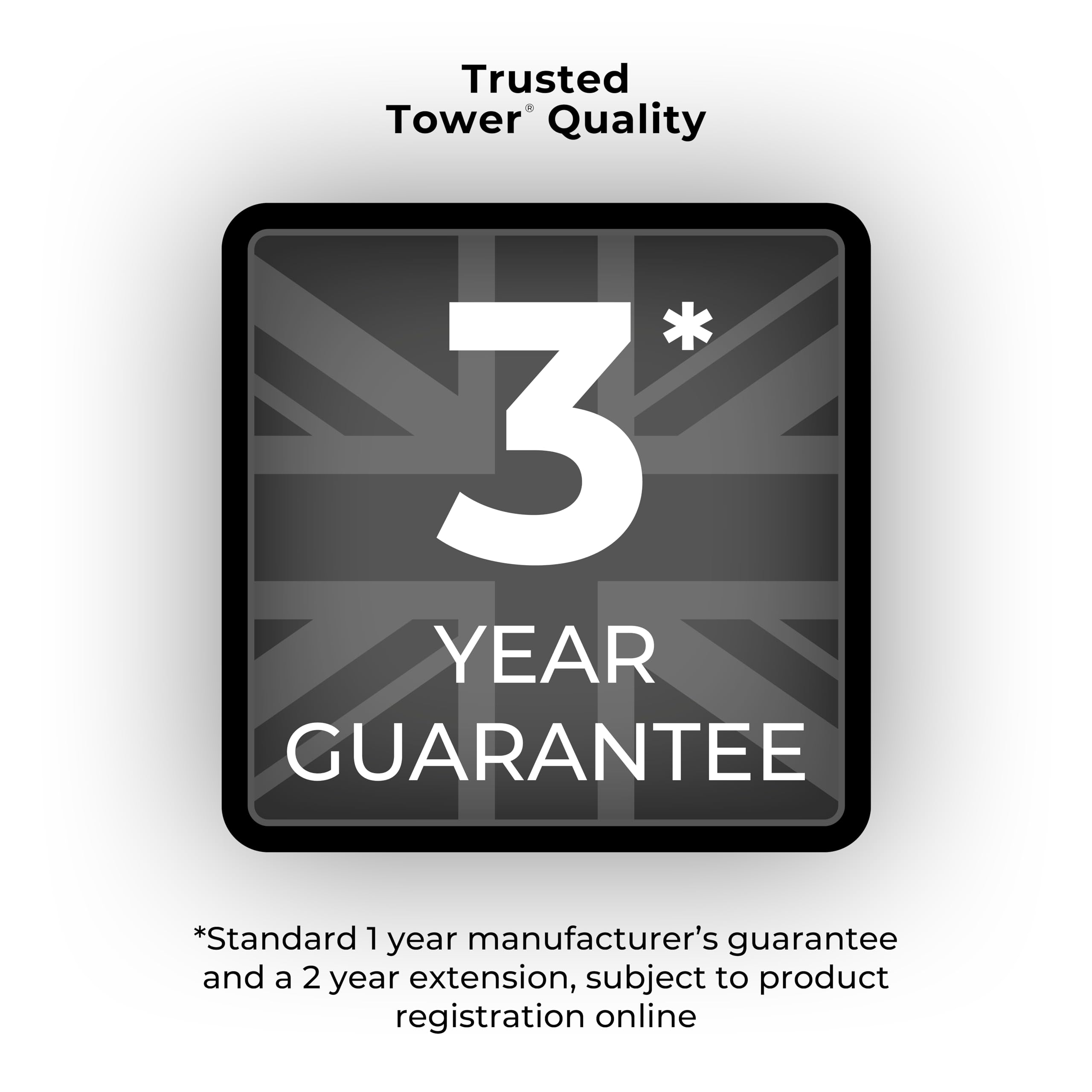 Tower T24041BLK Digital Microwave with Sleek Mirror Door, 800W, 20L, Black & Chrome