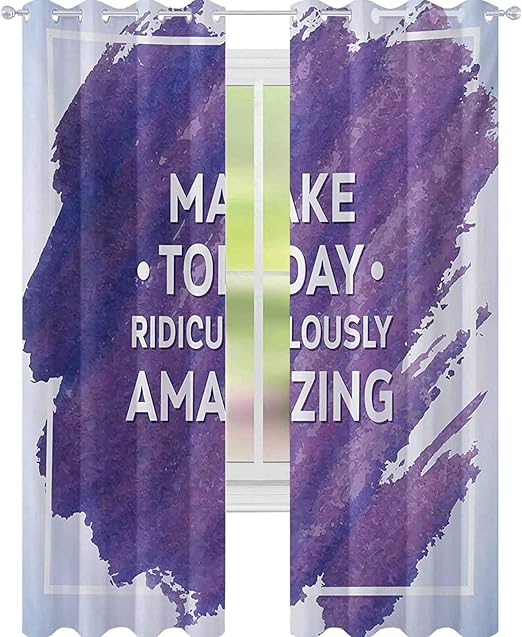 YUAZHOQI - Cortinas opacas para puerta francesa Make Today