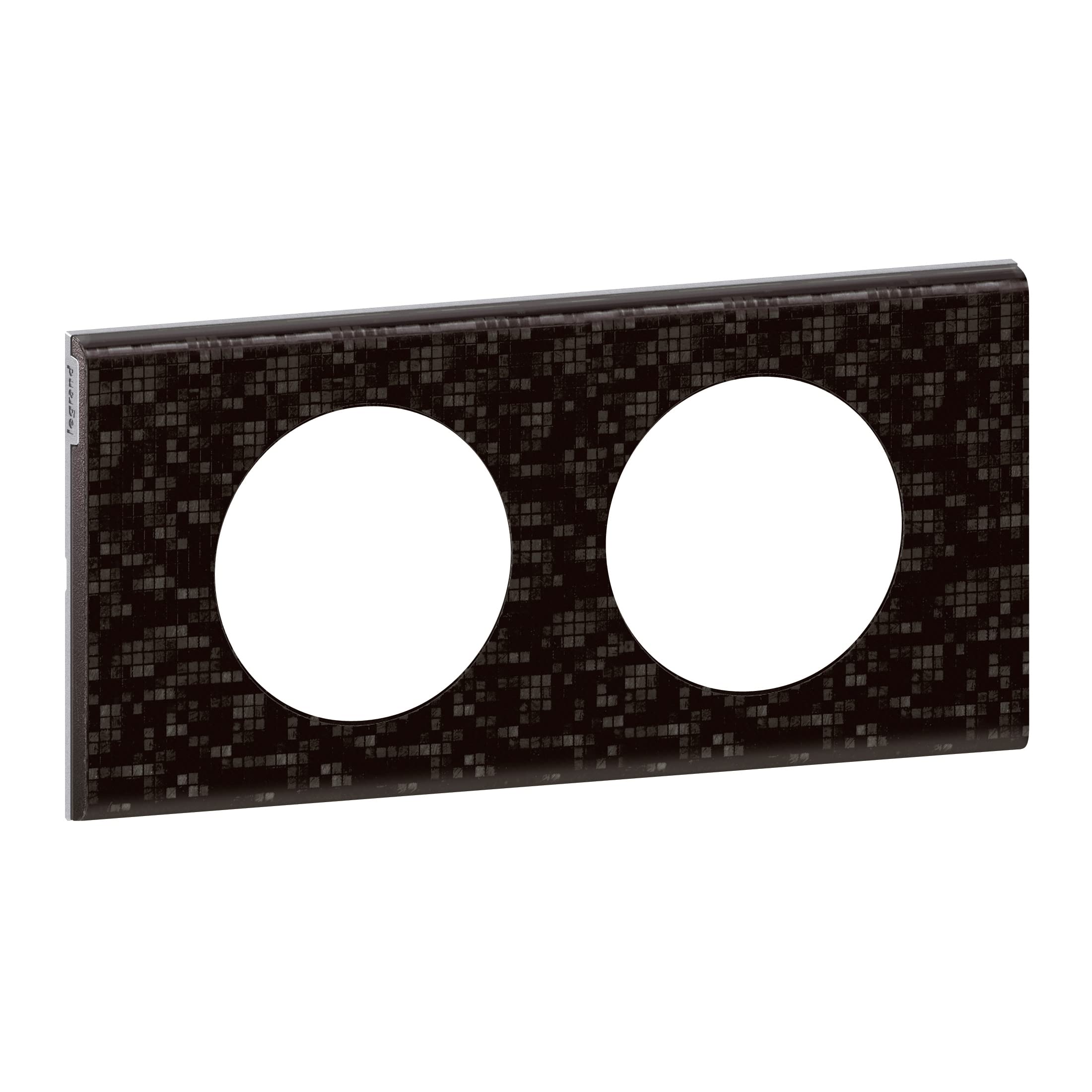 Legrand Céliane Plaque with 2 Holes, Brown, LEG69452